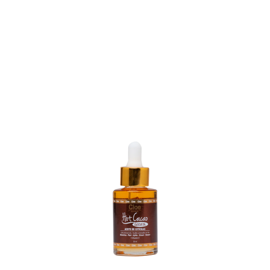 Botella de Aceite de Cutículas Cloe 30ml aroma Candy Bar con gotero para manicura profesional.
