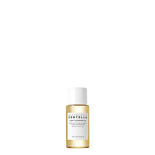 Aceite limpiador desmaquillante SKIN1004 Madagascar Centella, limpiador facial ligero en frasco de 30 ml.