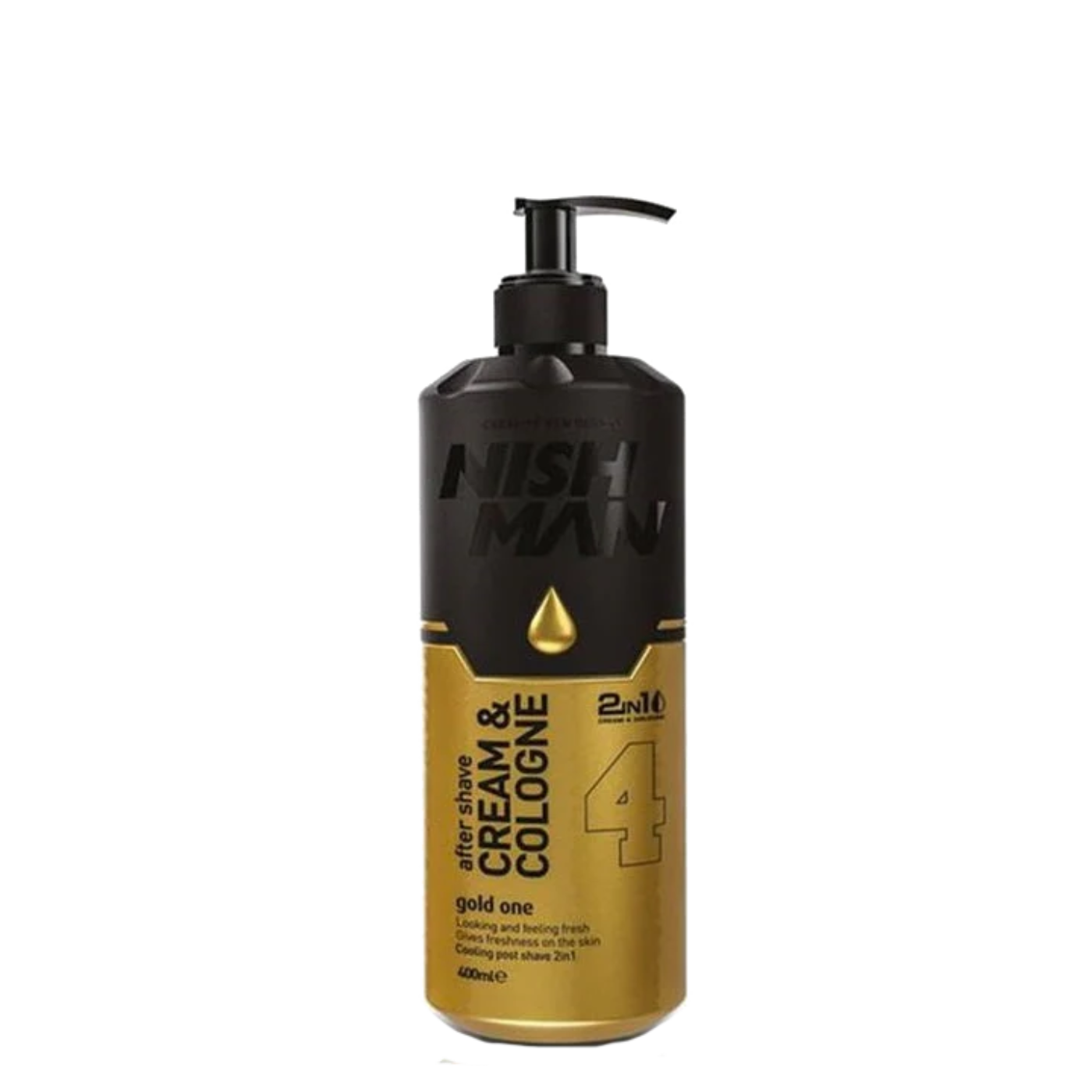 After Shave Crema y Colonia  N°04 Gold One 400ml  Nishman