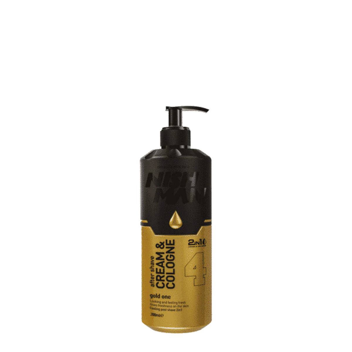 Aftershave Cream & Colonia 4 Gold One 200ml Nishman