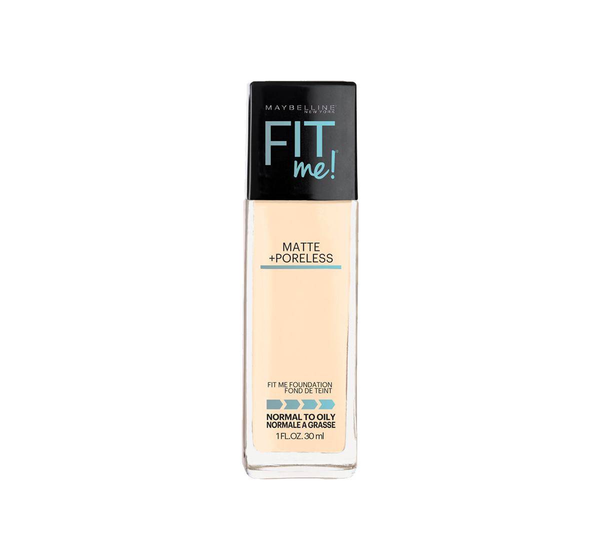 Base Fit Me Matte + Poreless Tono 110 Porcelain de Maybelline