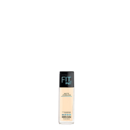 Base Fit Me Matte + Poreless Tono 110 Porcelain de Maybelline