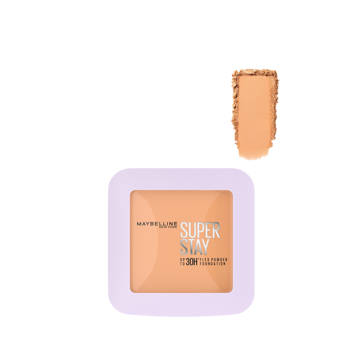 Base de maquillaje en polvo Maybelline SuperStay Flex Powder tono 228, acabado natural, envase de 9 g.