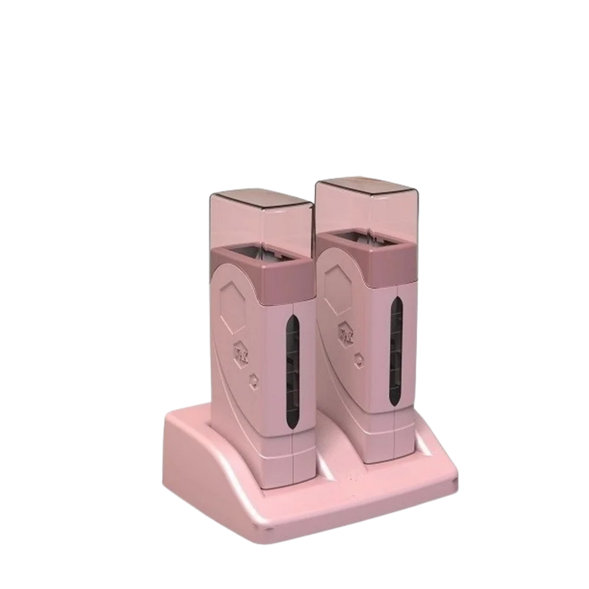 Calentador de cera depilatoria roll-on doble de Tiendas Allison con base independiente, para uso en depilación en casa.