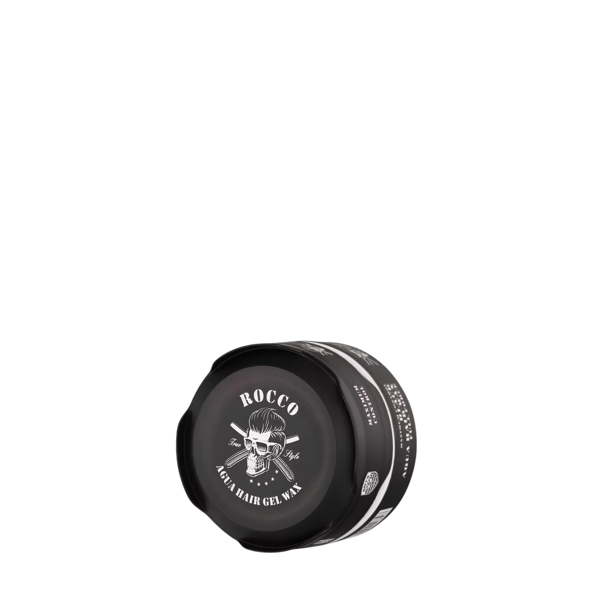 Cera modeladora a base de agua cubre canas Aqua Hair Wax Negra 150ml Rocco