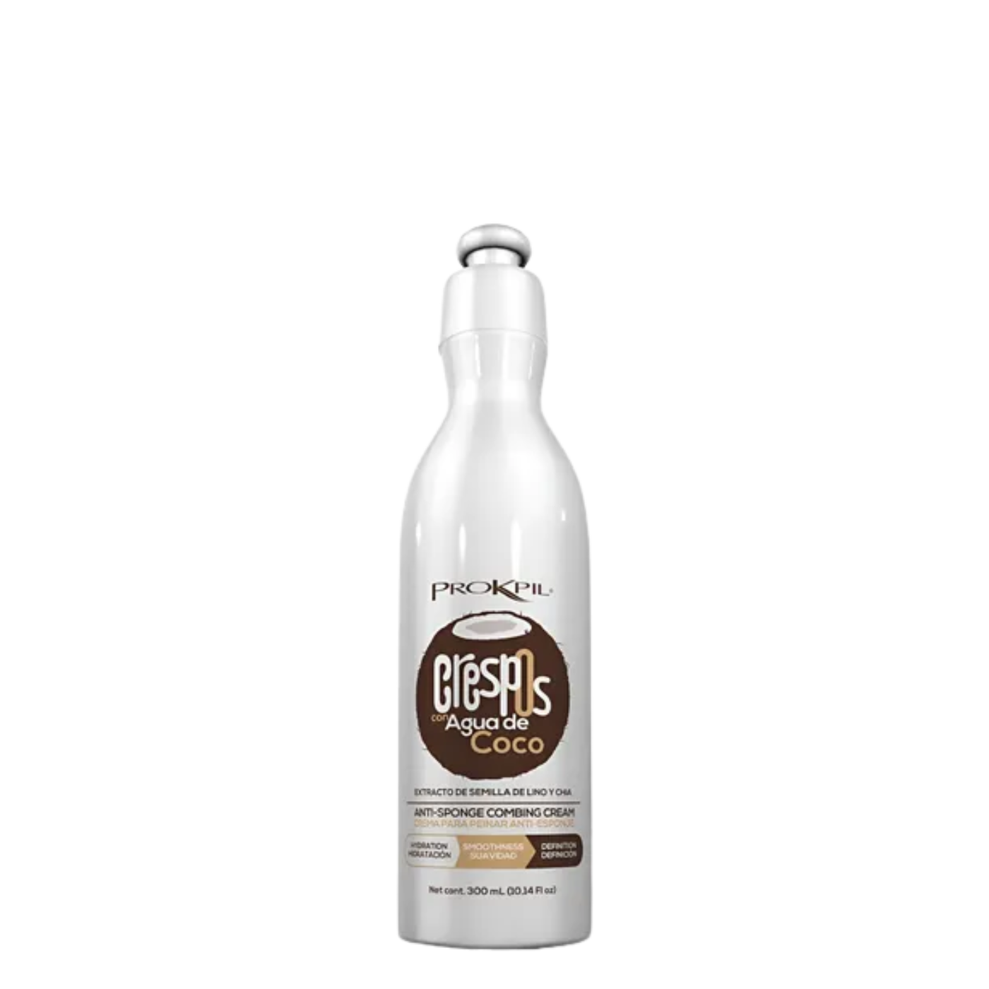 Crema Para Peinar Anti Sponge Crespos Agua De Coco 300 ml