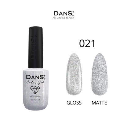 Esmalte Dans' Color Gel en frasco, color vibrante y brillante, para uñas con acabado duradero y profesional.
