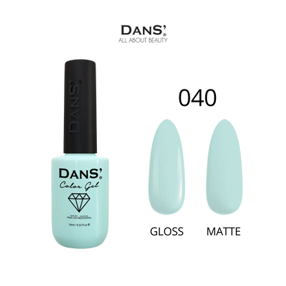 Esmalte Dans' Color Gel en frasco con color rosa brillante, muestra la textura y el diseño del envase del esmalte de gel.