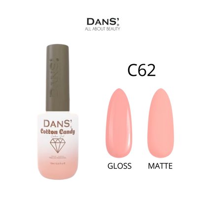 Esmalte Dans de la colección Cotton Candy con acabado suave en tono rosa pastel, mostrado en la imagen.