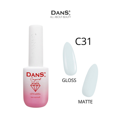 Esmalte Dans de la colección Cupid, color rosa brillante, en frasco con nombre de la marca y diseño elegante.