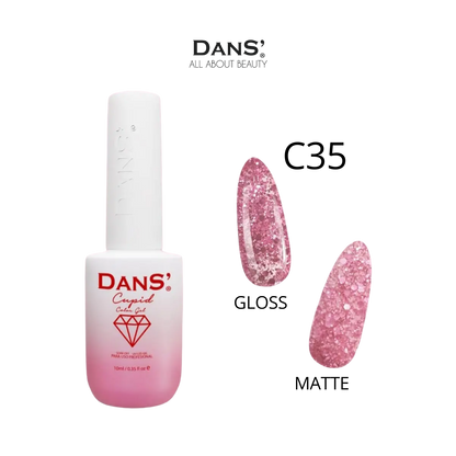 Esmalte Dans de la colección Cupid en tono rosado suave, con frasco y etiqueta visible.