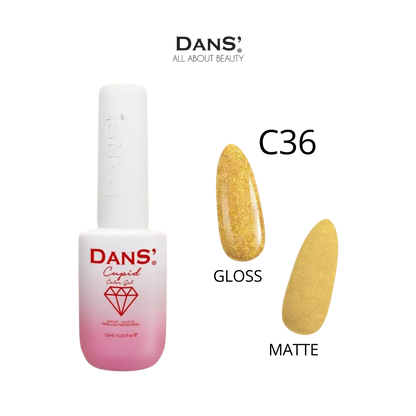 Esmalte Dans de la colección Cupid, con diseño en tonos rosados y detalles románticos, para uñas elegantes y femeninas.