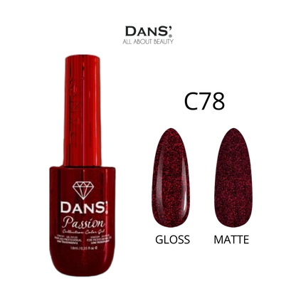 Esmalte Dans Passion de la colección Passion, con frasco brillante y color vibrante para uñas.