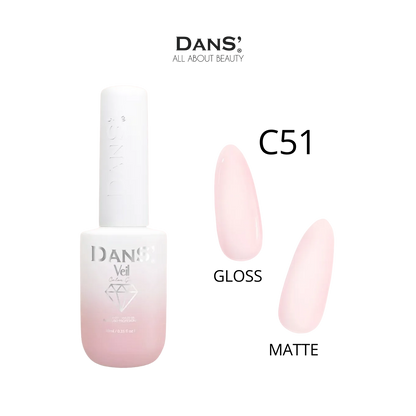 Esmalte Dans de la colección Veil, color suave y elegante, en frasco con logo de la marca en la etiqueta.