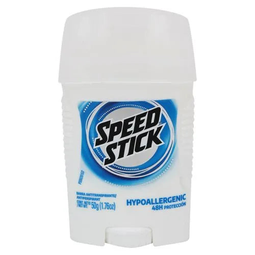 Desodorante Antitranspirante Speed Stick Hipoalergénico Barra 50 g