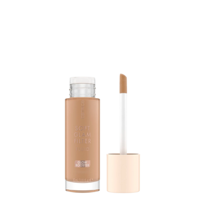 Base facial Catrice Soft Glam Filter Fluid, fluido perfeccionador para rostro en tonos múltiples, 30 ml, textura ligera y natural