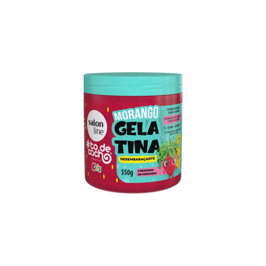 Gelatina Antifrizz Kids Morango 550gr Salon Line