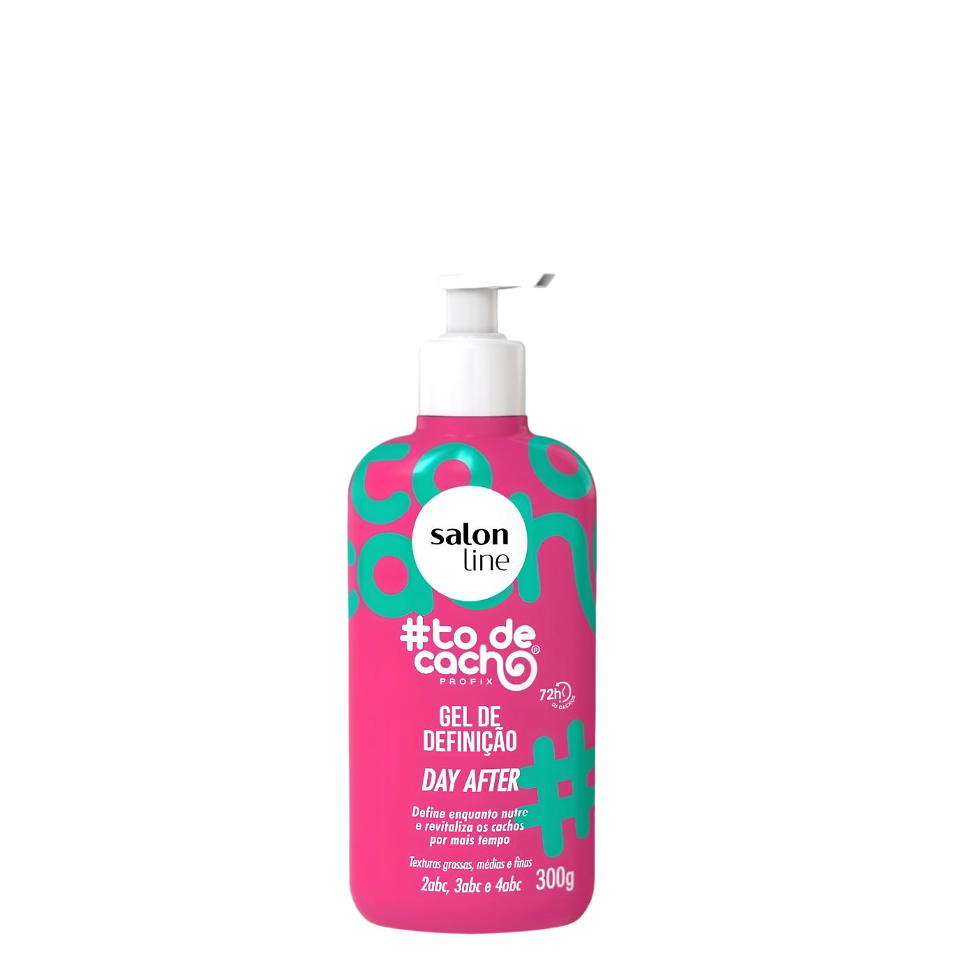 Botella de 300 ml del gel líquido definidor de rizos #todecacho de Salon Line, producto capilar transparente para definición, brillo y control del frizz en cabellos rizados y afros.