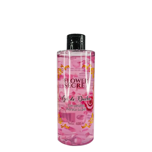 Gel de Ducha con Pétalos de Rosas Exfoliante Flower Secret 400ml
