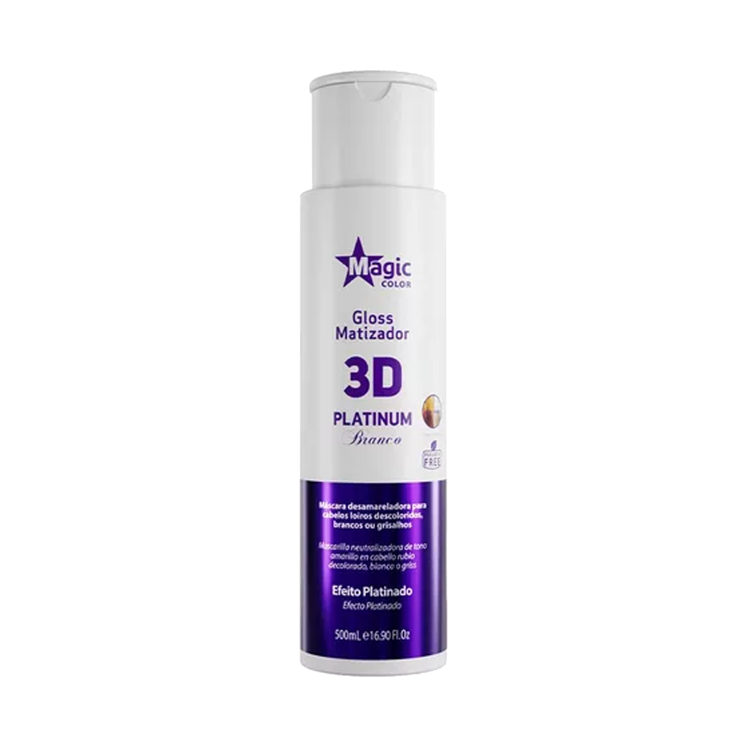 Gloss Matizador 3d Platinium Branc 500 Ml