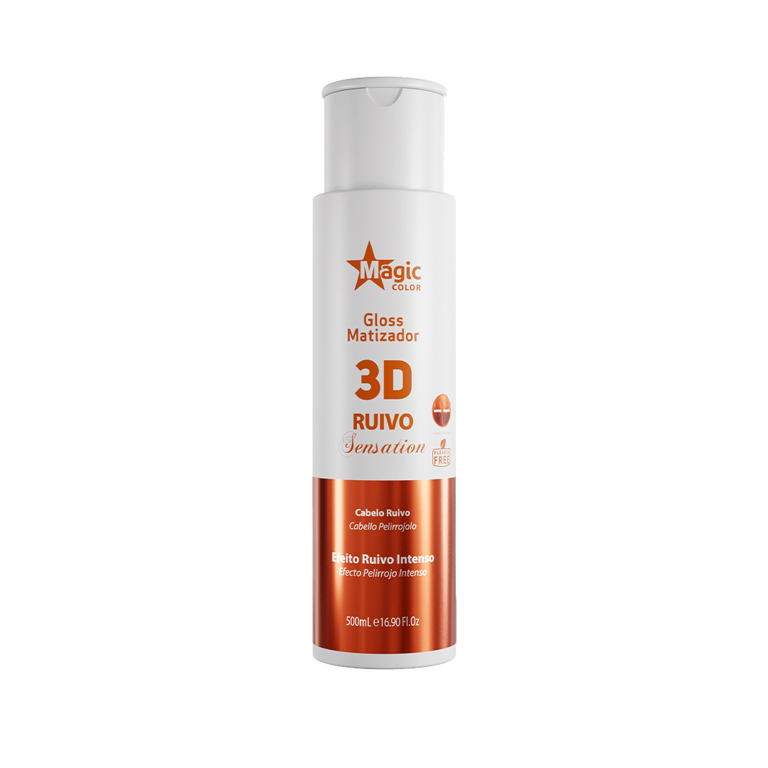 Gloss Matizador 3d Ruivo Sensation 500 Ml