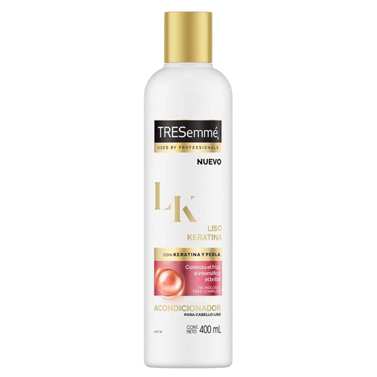 Acondicionador Liso Keratina y Perla Tresemme 400 mL