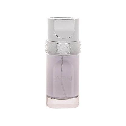Perfume unisex Khadlaj Infini EDP 100 ml con frasco elegante y diseño moderno.
