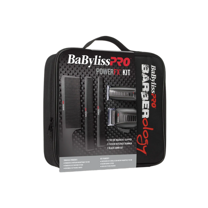 Maquina de afeitar BabylissPro Power FX Kit BaByliss BCBKUZ para corte de cabello con accesorios y cuchillas profesionales