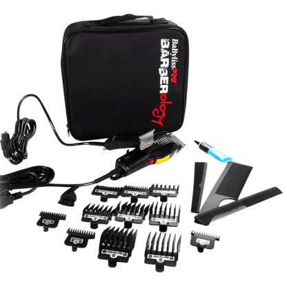 Maquina de afeitar BabylissPro Power FX Kit Babyliss BCBKUZ para cortes de cabello y barba, accesorios incluidos