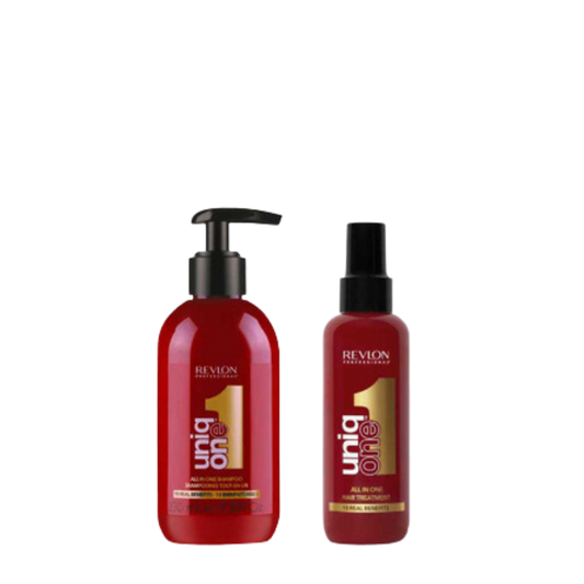 Kit UniqOne Hair Treatment Protector Térmico 150ml y shampoo 230ml