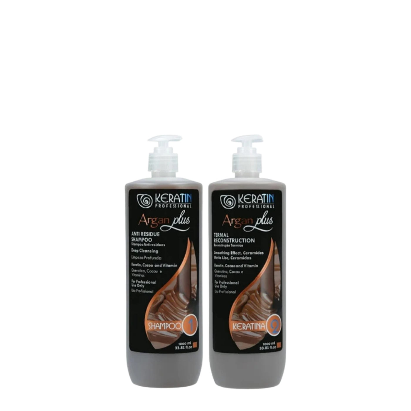 Kit Alisado Keratin Profesional Argan Plus 1000ml