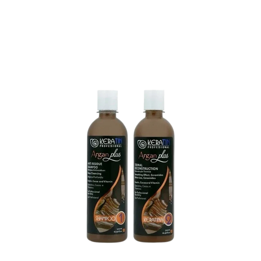 Kit Alisado Keratin Profesional Argan Plus 500ml