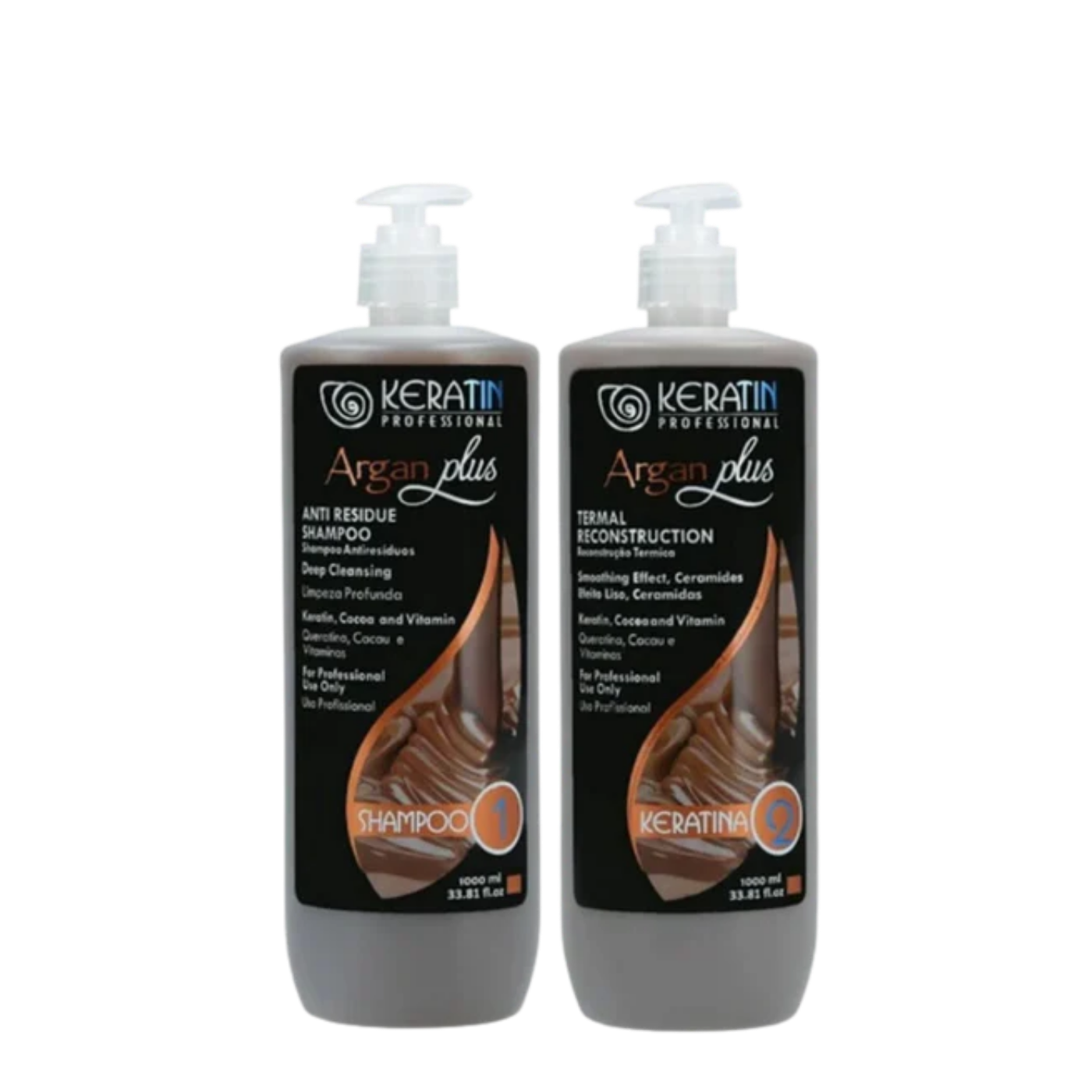 Kit Alisado Keratin Profesional Argan Plus 1000ml