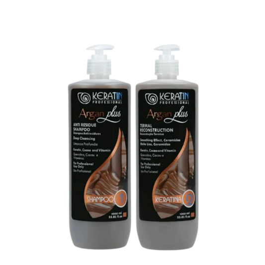 Kit Alisado Keratin Profesional Argan Plus 1000ml