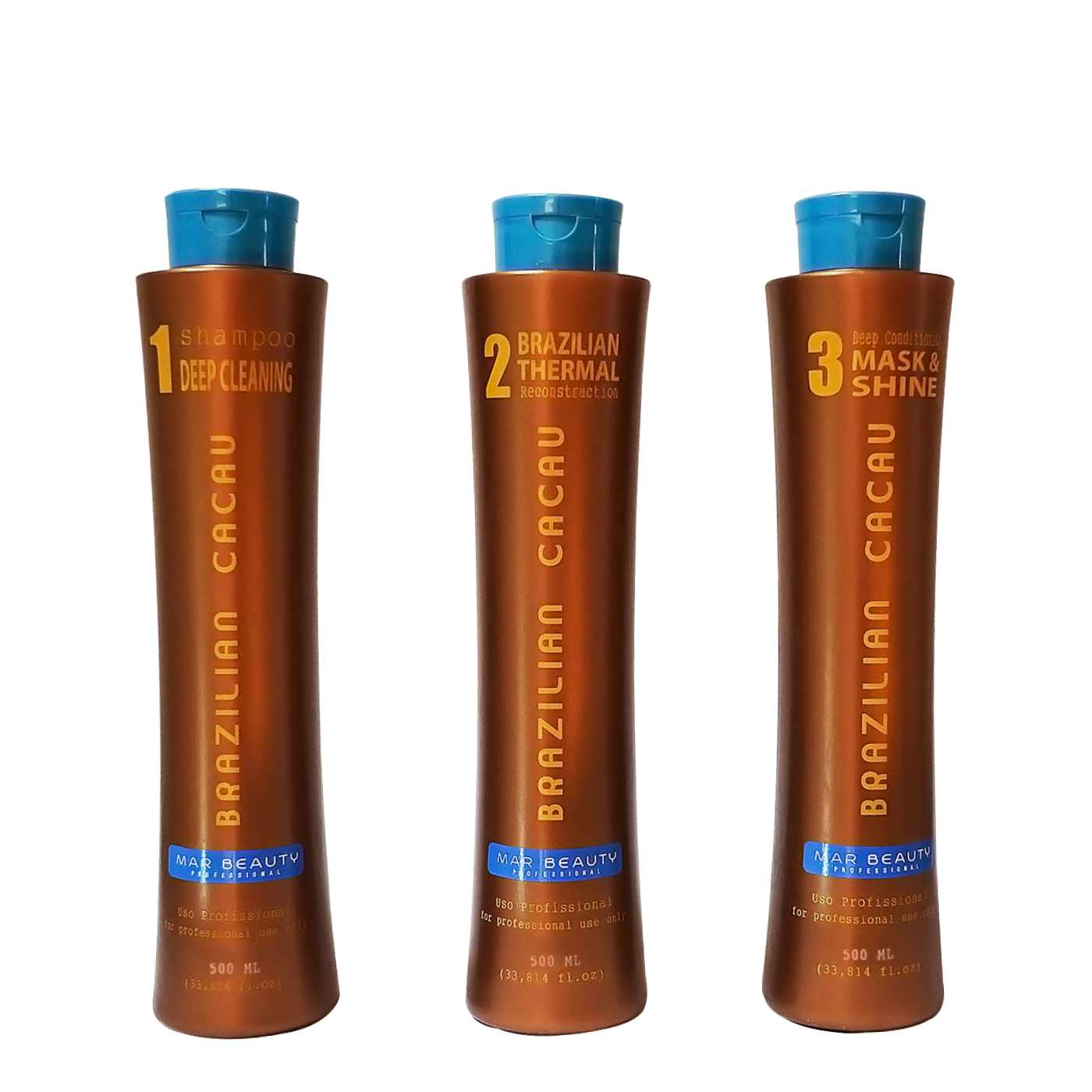 Kit Brazilian Cacau 500 Ml