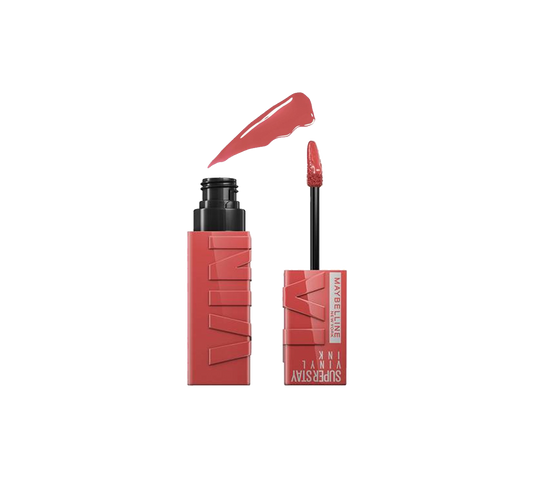 Labial Super Stay Vinyl Ink Tono Peachy de Maybelline