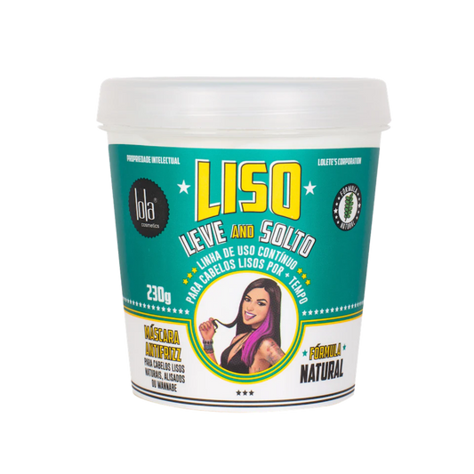 Máscara Antifrizz Liso Leve and Solto — Lola Cosmetics (230 g)