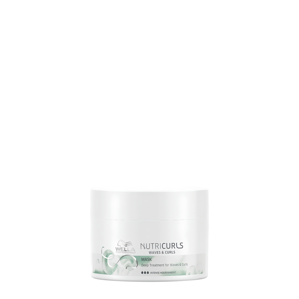 Mascarilla de tratamiento intensivo Wella Nutricurls para ondas y rizos, frasco de 150 ml, cabello nutrido y definido