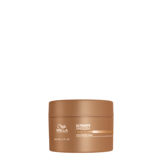 Mascarilla Wella Ultimate Smooth para suavizar y combatir el frizz en cabello de 150 ml, tratamiento intensivo y anti-frizz