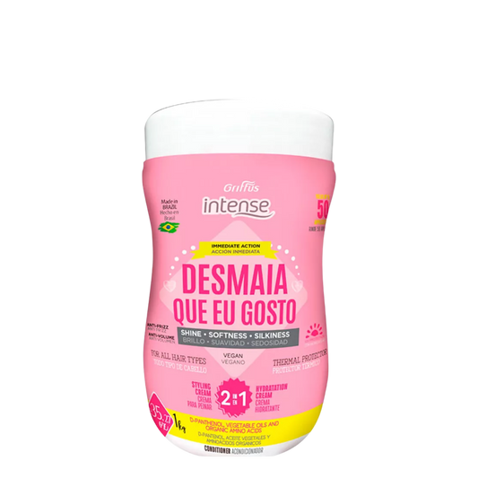 Máscara de tratamiento Griffus Desmaia que eu Gosto de 1 kg, crema capilar para alisar y nutrir el cabello.
