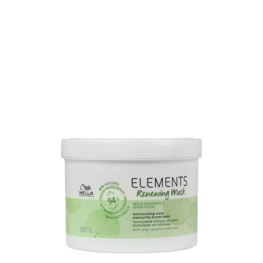 Mascarilla capilar renovadora e hidratante Wella Elements Renewing 500ml sin siliconas