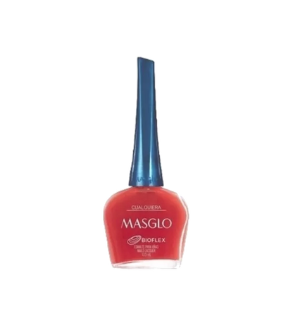 Esmalte Masglo A-F en frasco, con color vibrante y brillante, para uñas, de la marca Masglo.