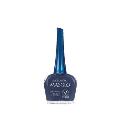 Esmalte Masglo A-F en frasco con color rosa suave y brillo brillante, exhibido sobre fondo neutro.