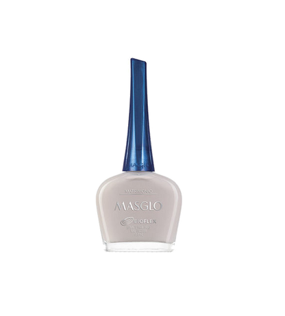 Esmalte Masglo A-F en frasco, con color brillante y acabado liso, para uñas, de la marca Masglo.