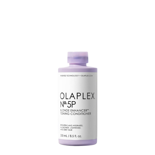 Acondicionador Olaplex Nº.5P Blonde Enhancer de 250ml, tratamiento matizador violeta para cabellos rubios y canas.