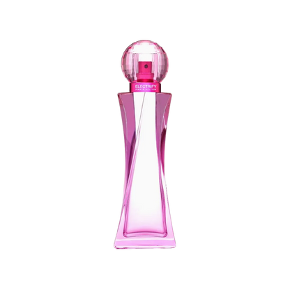 Perfume Paris Hilton Electrify EDP para mujer, frasco de 100 ml, con diseño elegante y detalles modernos.