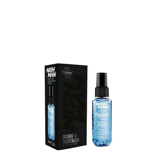 Perfume Spray Barba y Bigote Genius 2.5 fl oz Nishman