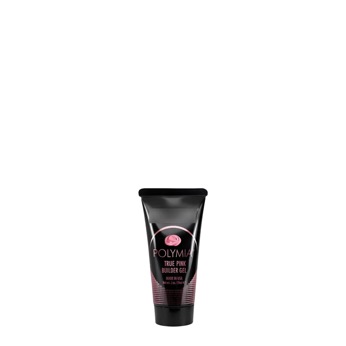 Tubo de acrigel profesional PolyMIA True Pink de Mia Secret en presentación de 59ml, ideal para extensiones de uñas en tono rosa natural