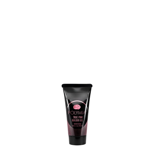 Tubo de acrigel profesional PolyMIA True Pink de Mia Secret en presentación de 59ml, ideal para extensiones de uñas en tono rosa natural