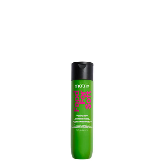 Champú hidratante Matrix Food For Soft con ácido hialurónico y aceite de palta, botella de 300 ml.